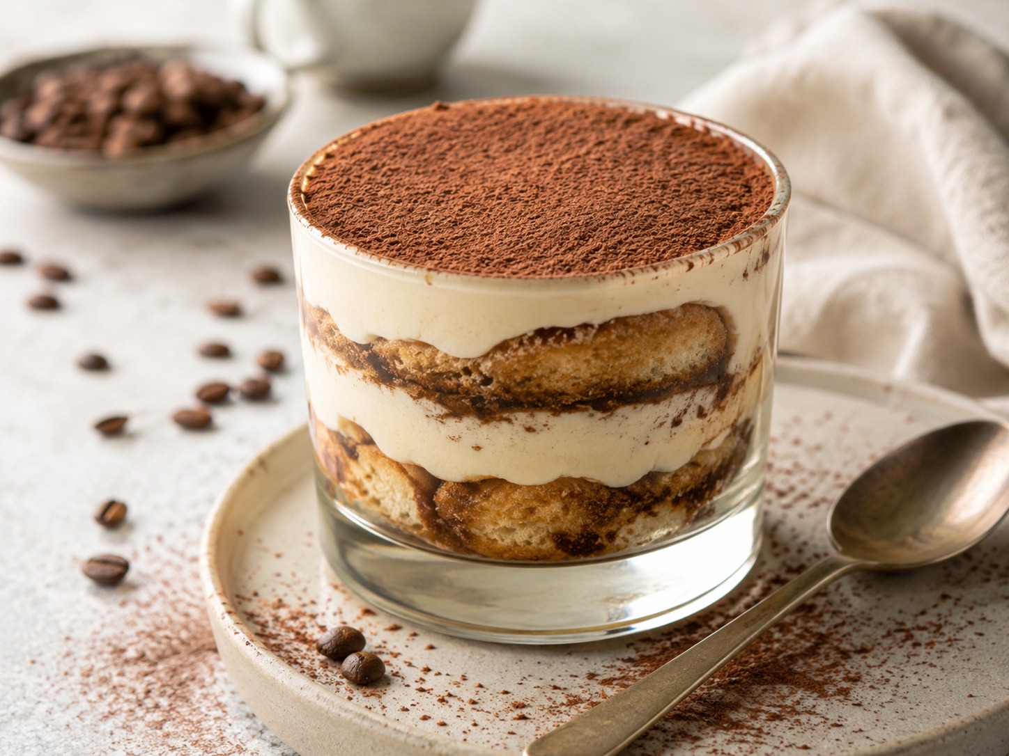 Tiramisù vegano al caffè